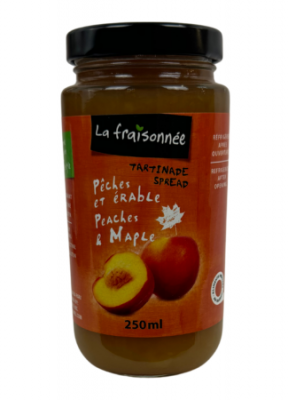 Confiture peche erable